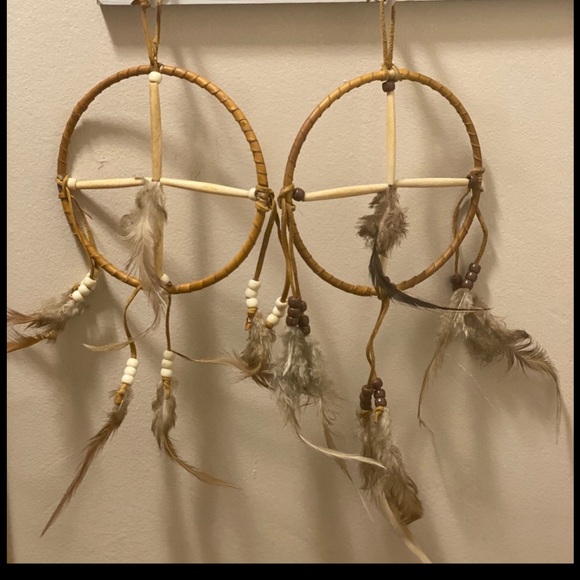 Other - 🆕one  genuine hand made dream catcher (white beads)